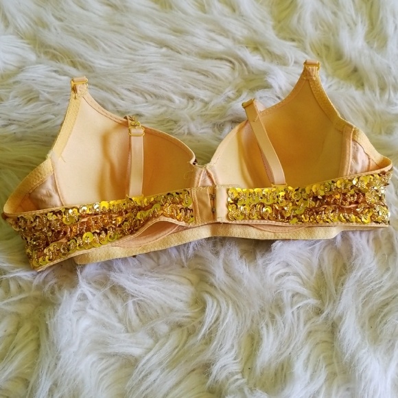 🌻 Yellow Sunflower Sequin Bustier 🌻 - Picture 3 of 7